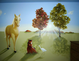 Murale de Chambre - Les Chevaux