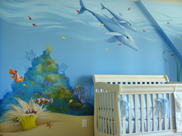 Murale de Chambre - Les Poissons